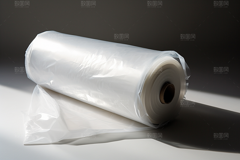 塑料垃圾袋垃圾分类透明垃圾袋摄影图