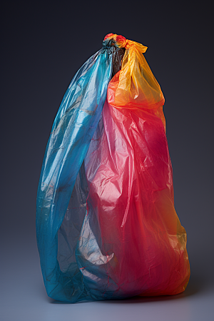 塑料垃圾袋环保高清摄影图
