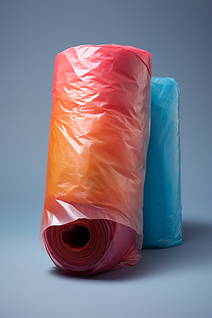 塑料垃圾袋透明垃圾袋环保摄影图