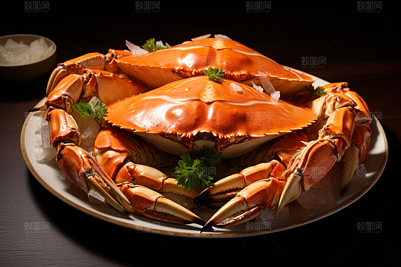 梭子蟹大海海鲜摄影图