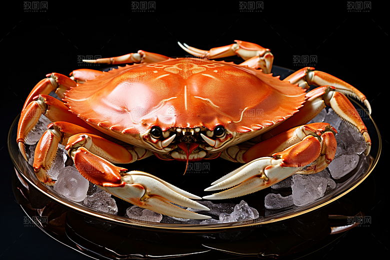 梭子蟹食材海洋摄影图