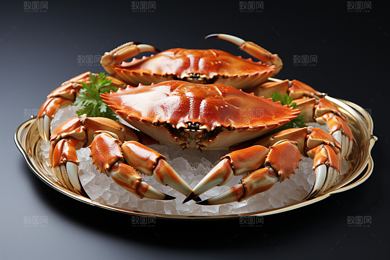梭子蟹高清海洋摄影图