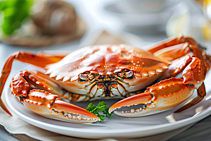 梭子蟹食材海蟹摄影图