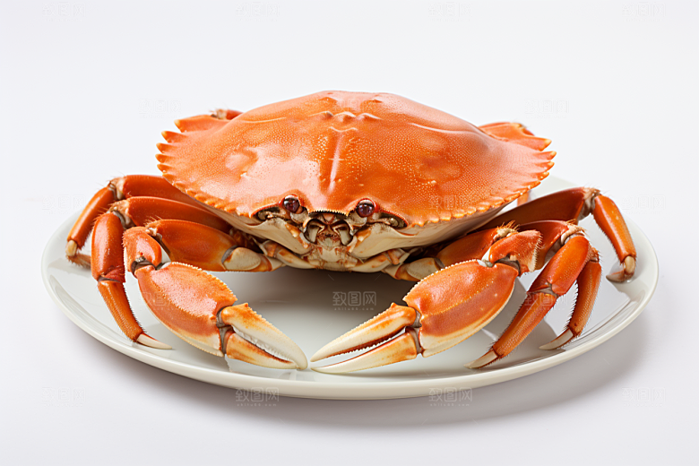 梭子蟹食材螃蟹摄影图