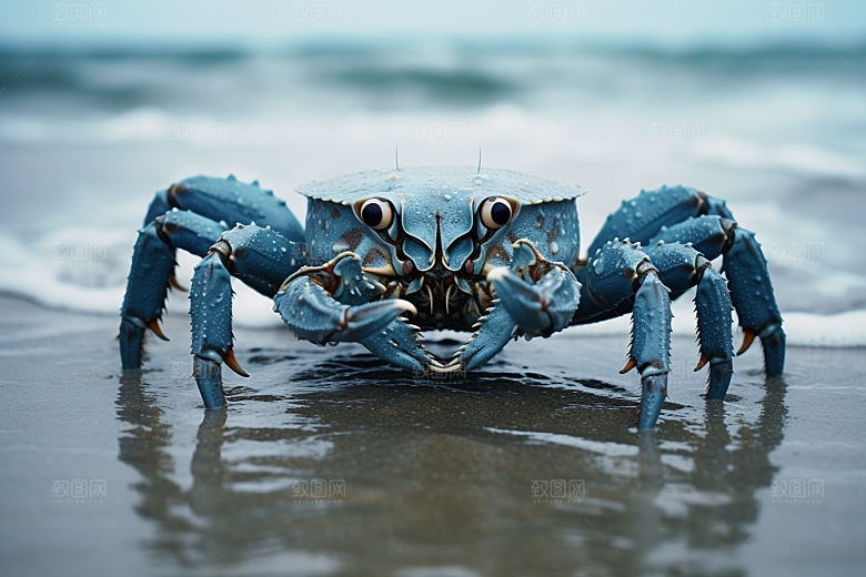 梭子蟹海货大海摄影图