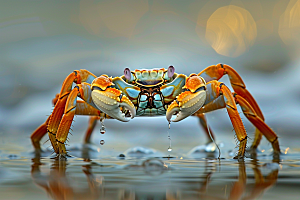 梭子蟹食材高清摄影图