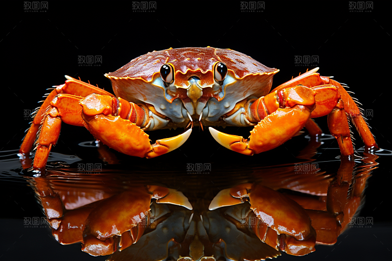梭子蟹食材海洋摄影图