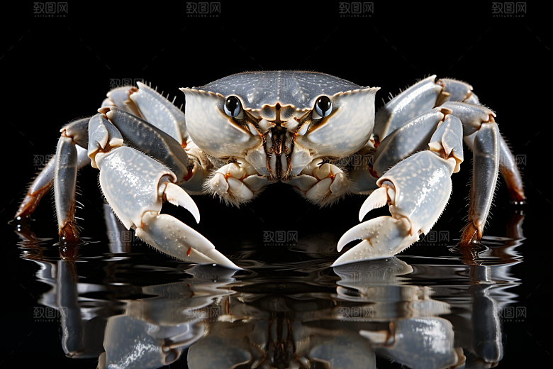 梭子蟹食材海鲜摄影图