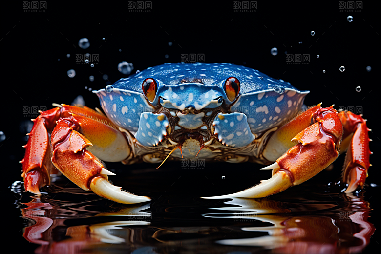 梭子蟹食材海蟹摄影图