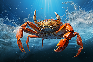 梭子蟹食材海洋摄影图