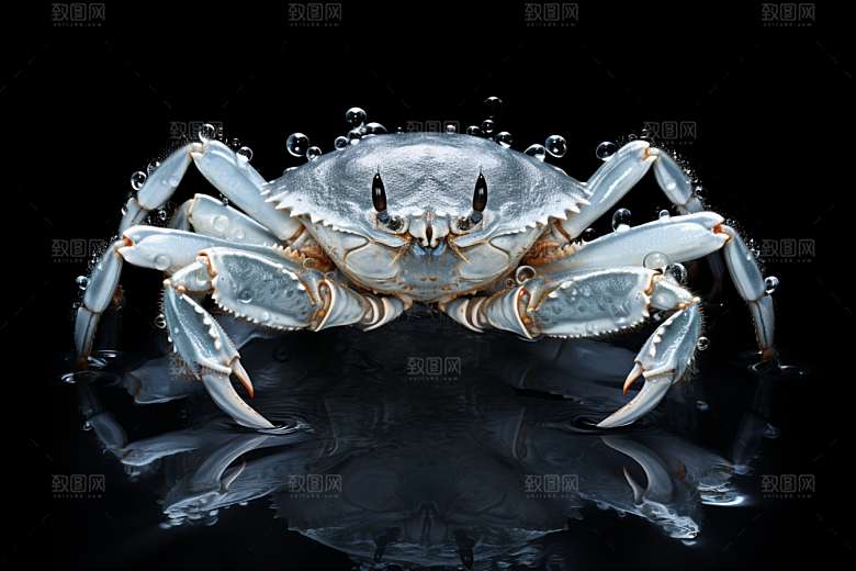 梭子蟹食材海蟹摄影图
