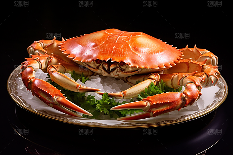 梭子蟹食材海洋摄影图