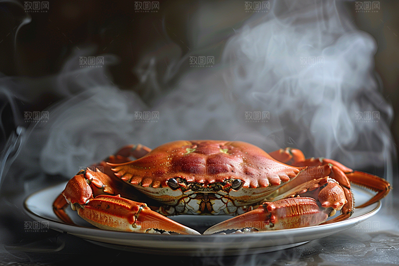 梭子蟹大海螃蟹摄影图