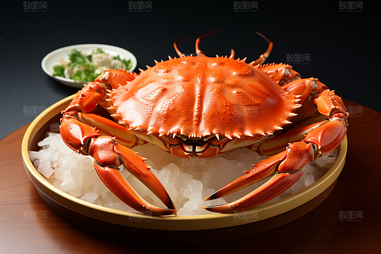 梭子蟹美食海鲜摄影图