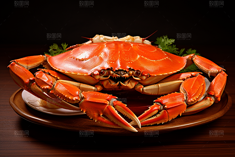 梭子蟹大海海鲜摄影图