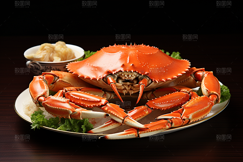 梭子蟹海洋海货摄影图