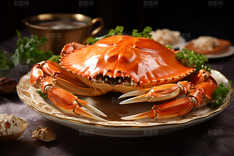 梭子蟹螃蟹海蟹摄影图