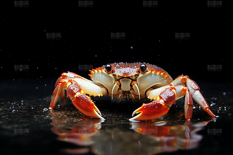 梭子蟹海货大海摄影图