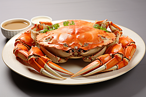 梭子蟹海货美食摄影图