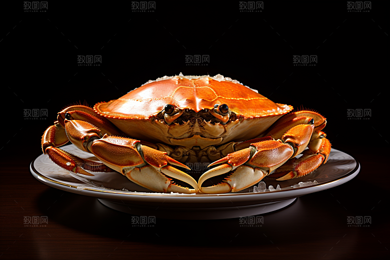 梭子蟹海鲜海货摄影图