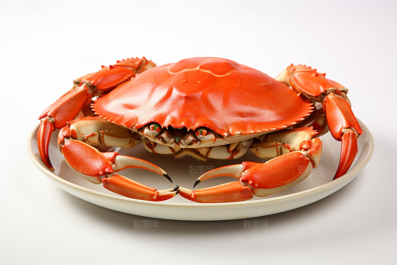 梭子蟹食材高清摄影图