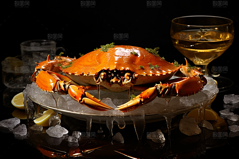梭子蟹螃蟹海蟹摄影图