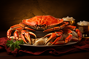 梭子蟹食材海货摄影图