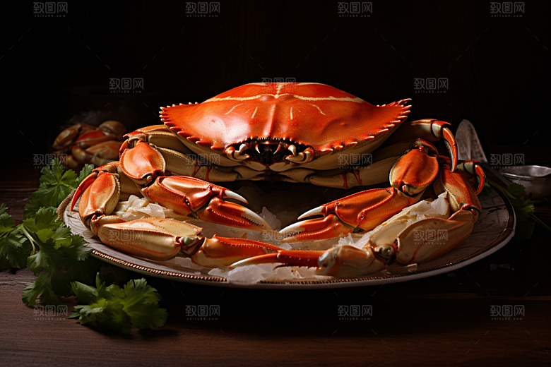 梭子蟹食材海蟹摄影图