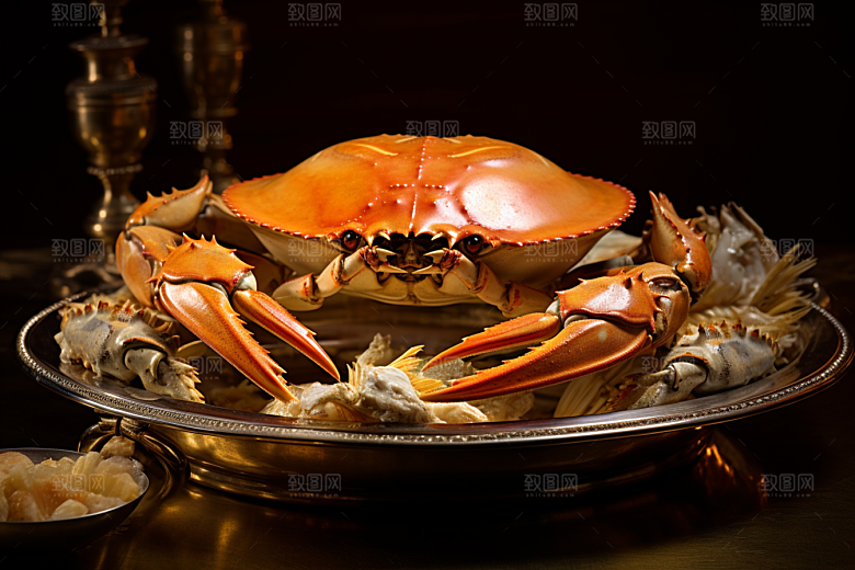 梭子蟹高清大海摄影图