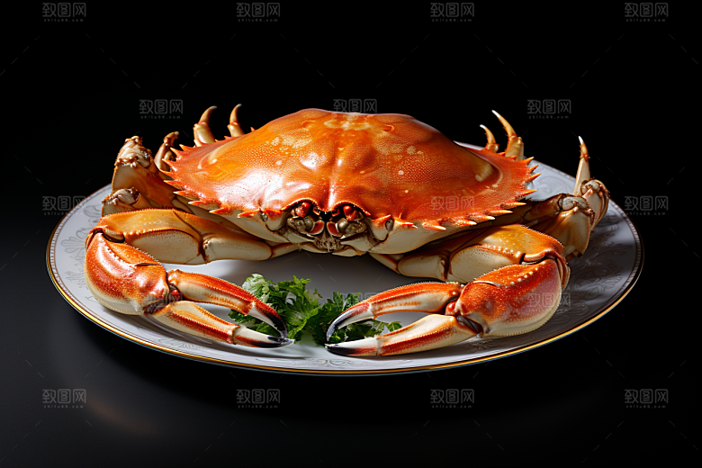 梭子蟹海洋海鲜摄影图