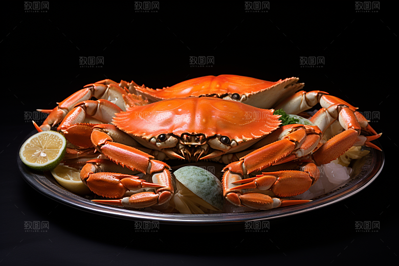 梭子蟹高清海洋摄影图