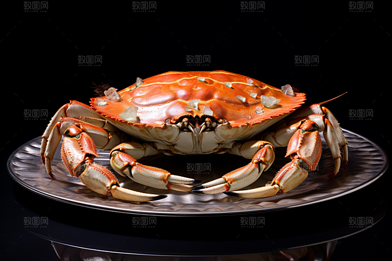 梭子蟹海蟹螃蟹摄影图