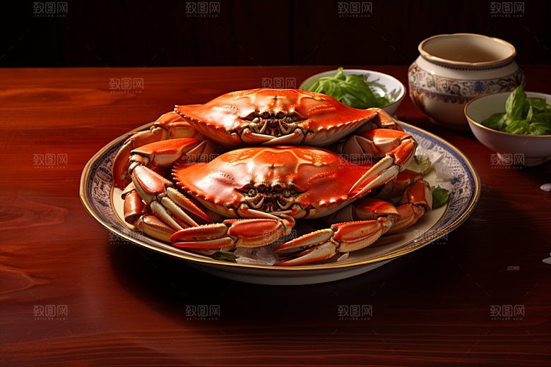 梭子蟹螃蟹海洋摄影图