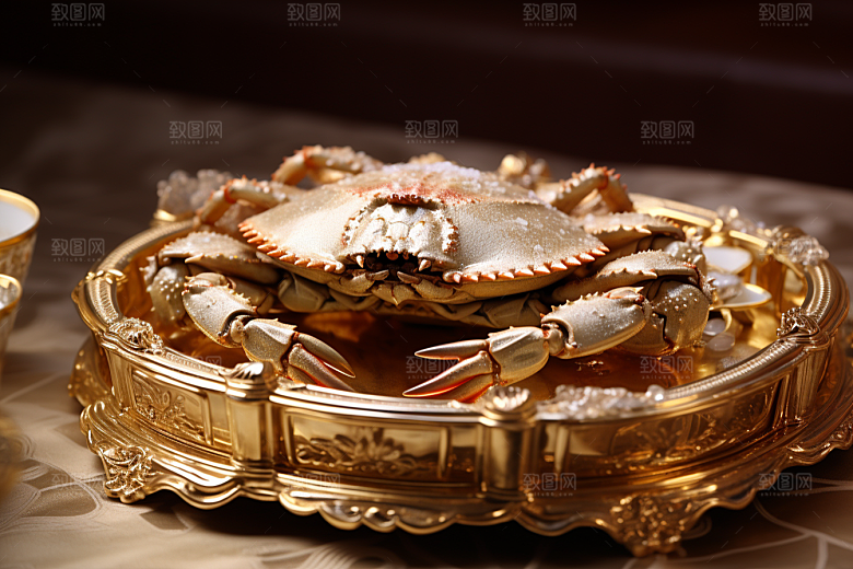 梭子蟹美食海蟹摄影图