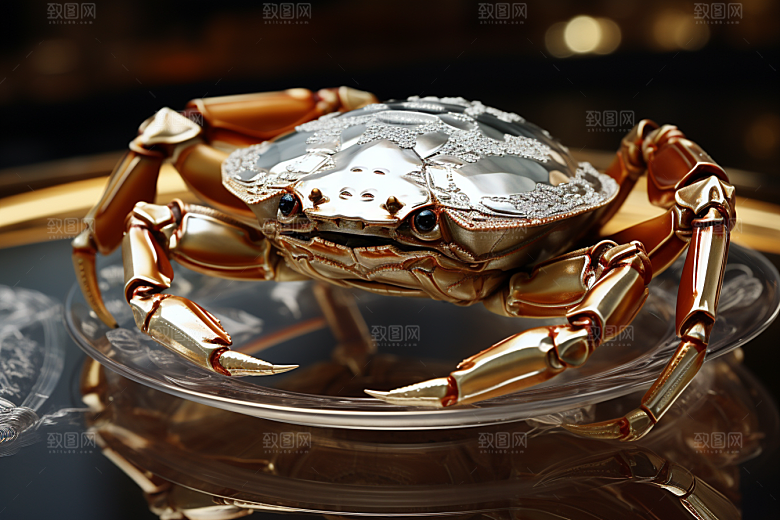 梭子蟹食材海鲜摄影图