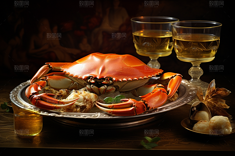 梭子蟹螃蟹海蟹摄影图