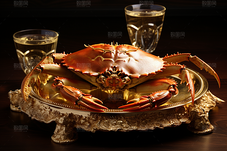 梭子蟹螃蟹海洋摄影图