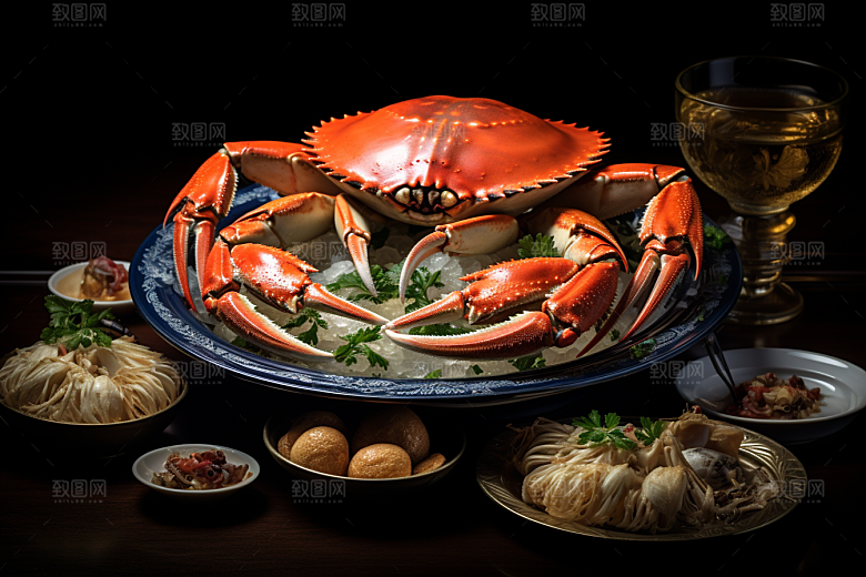 梭子蟹螃蟹海蟹摄影图