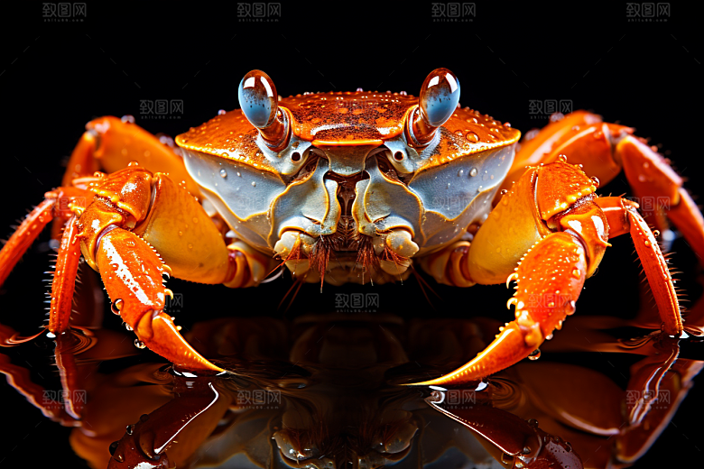梭子蟹海洋美味摄影图