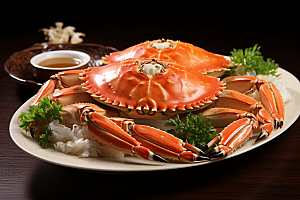 梭子蟹高清食材摄影图