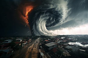 台风龙卷风自然灾害高清摄影图
