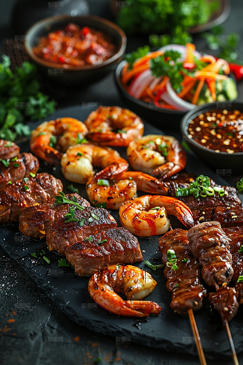 泰国菜香料地方菜摄影图