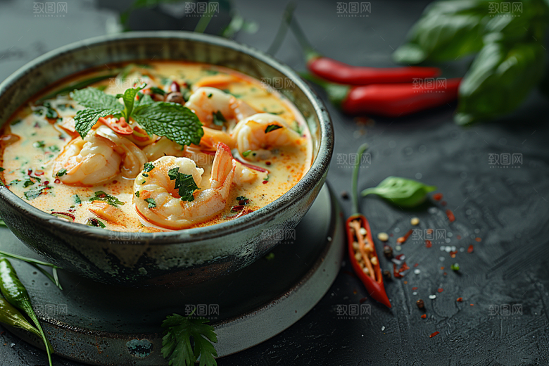 泰国菜美食泰餐摄影图