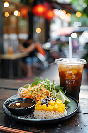 泰国菜泰餐美食摄影图