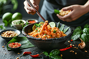 泰国菜咖喱高清摄影图