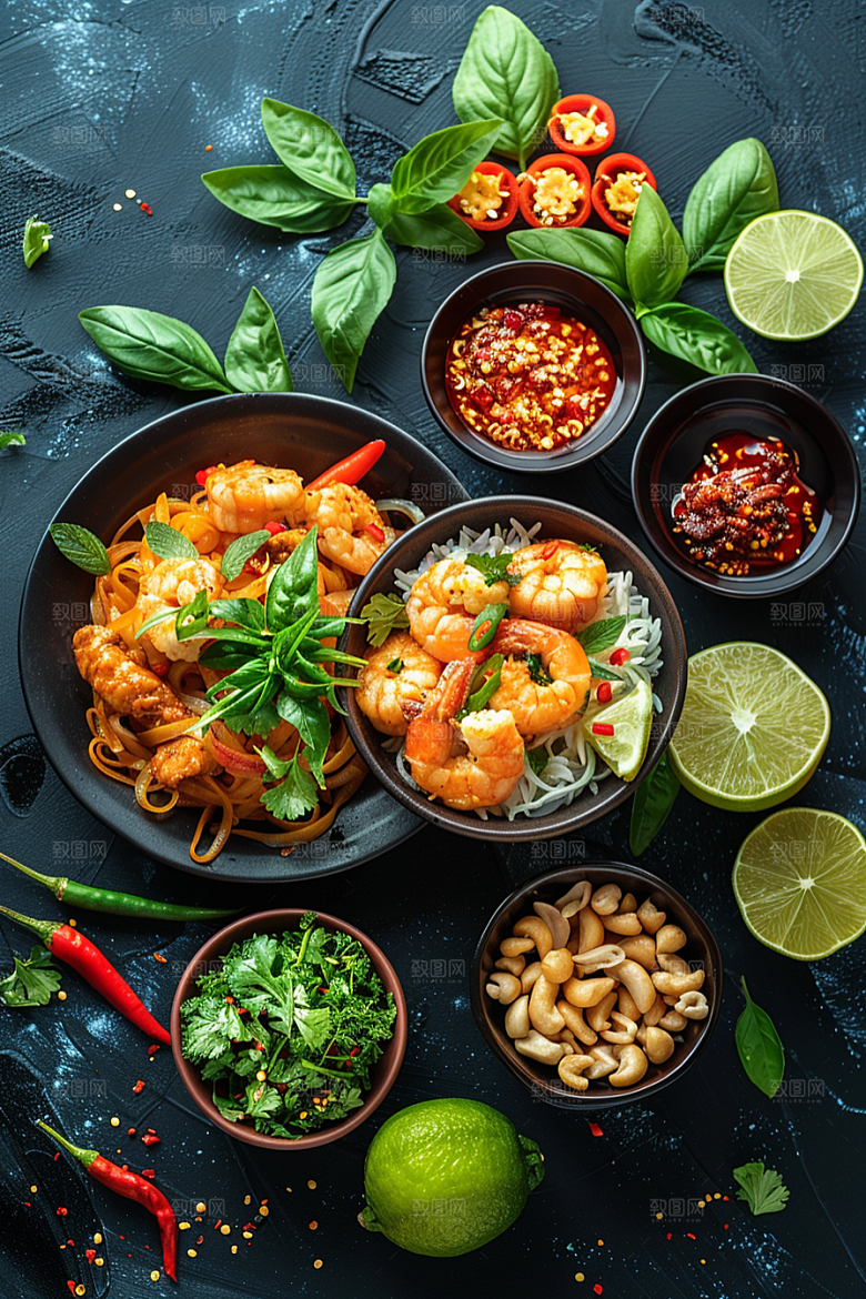 泰国菜美食高清摄影图