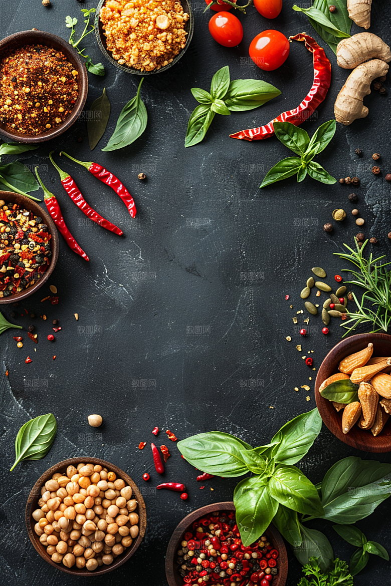 泰国菜特色美食摄影图