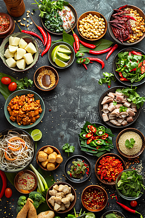 泰国菜美食美食摄影图