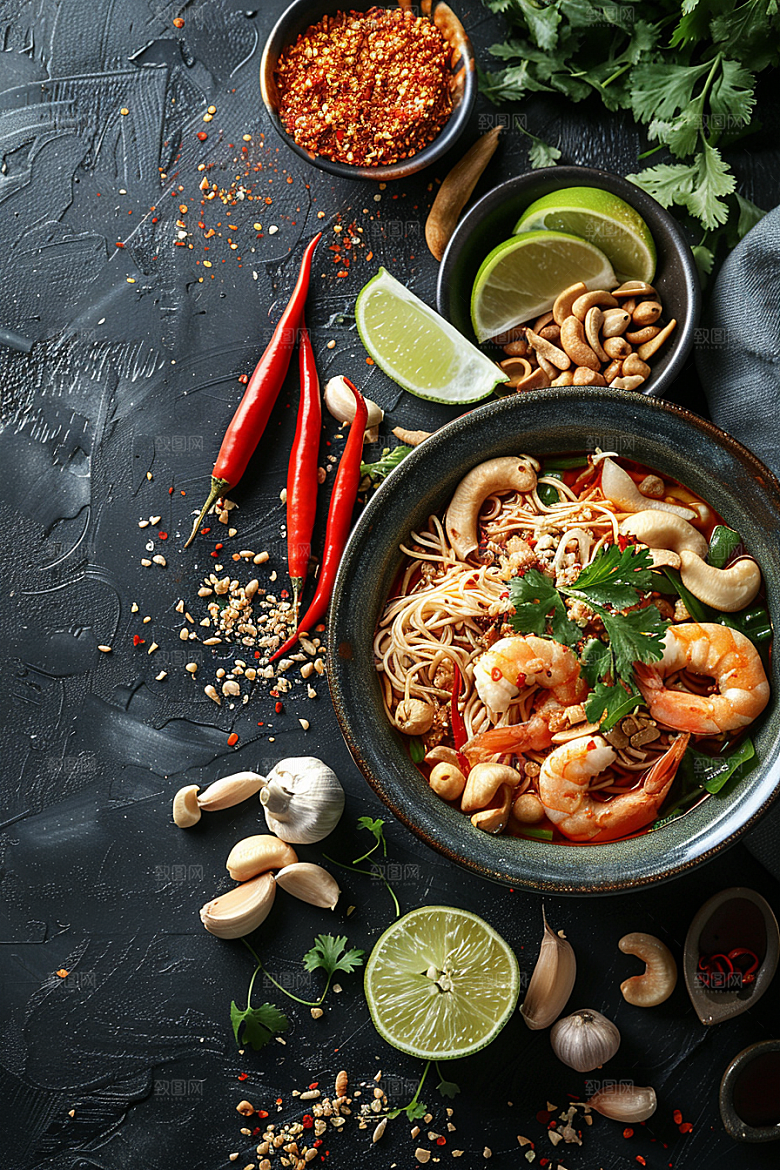 泰国菜泰餐美食摄影图