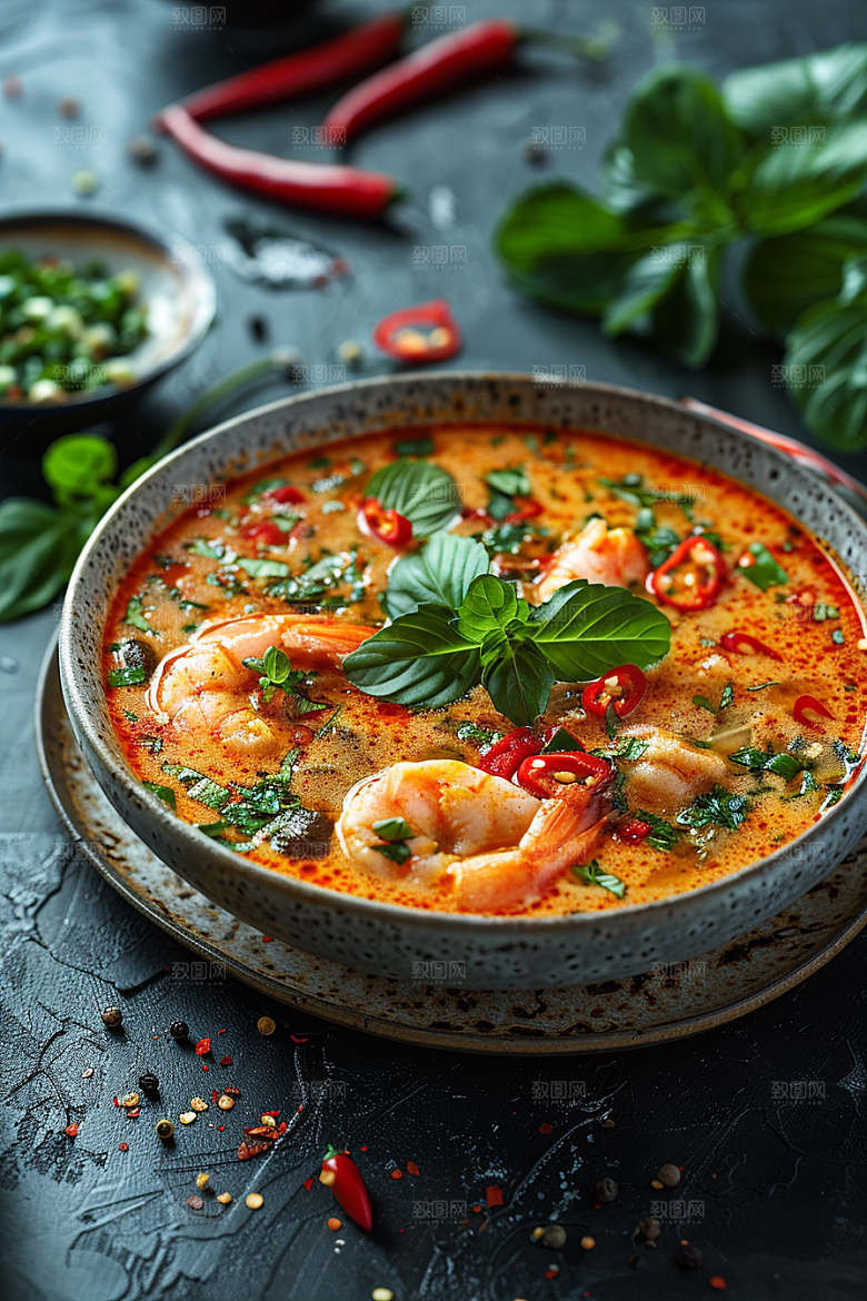 泰国菜清新美食摄影图